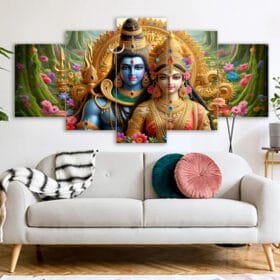 Mahadev Hindu Canvas Wallboard