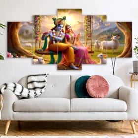 Radha Krishna Hindu Canvas Wall Art