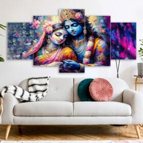 Radha Krishna Hindu Canvas Wallboard