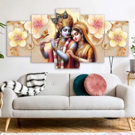 Radha Krishna Hindu Canvas Wallboard